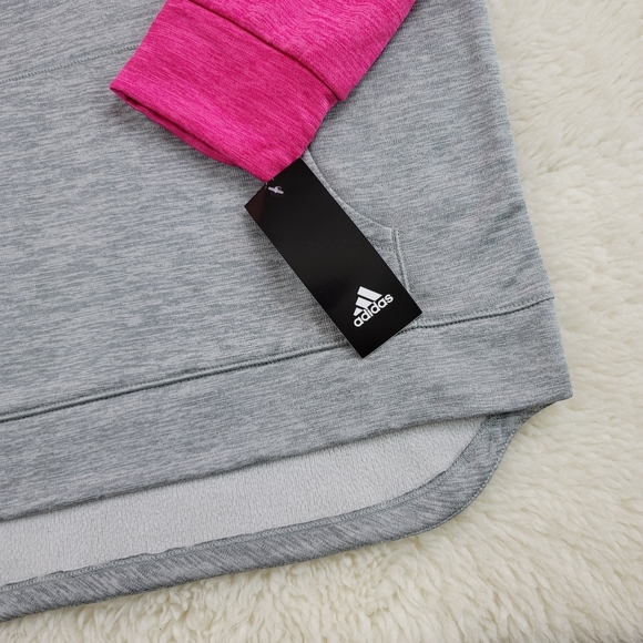 Adidas Girls Colorblock Hoodie Sz Large - Picture 4 of 16